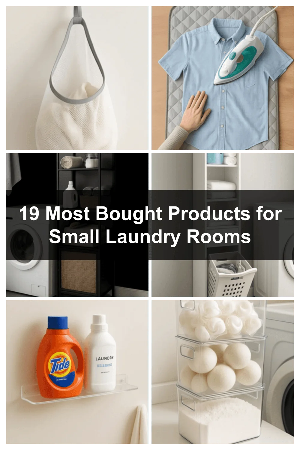 Cover image for 19 Space-Saving Finds for Small & Narrow Laundry Rooms