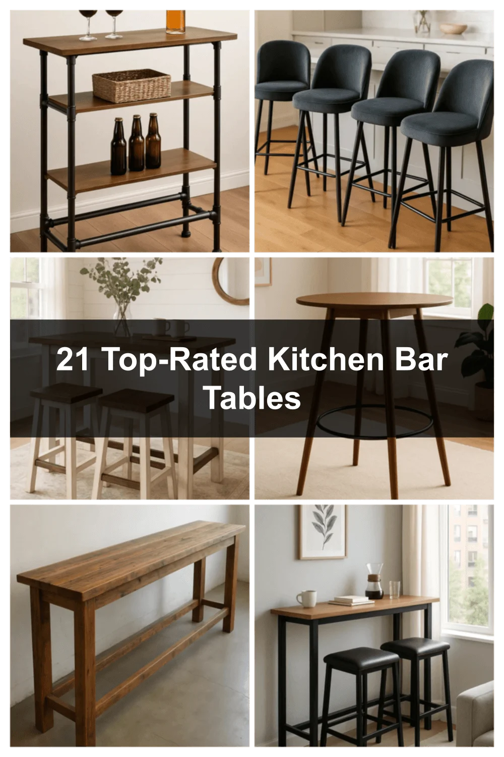 Cover image for 21 Top-Rated Kitchen Bar Tables and Bar Height Dining Sets