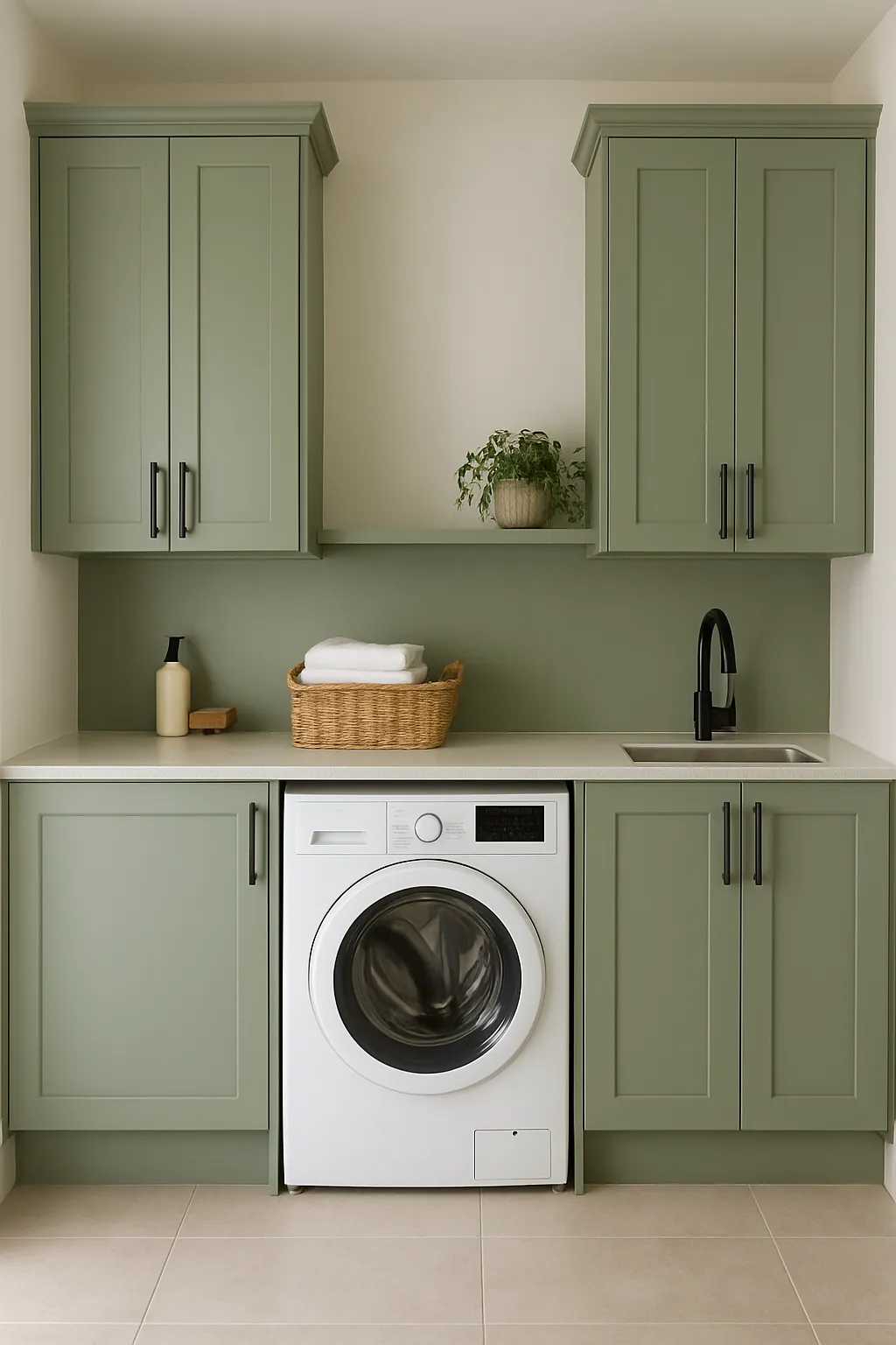 Freestanding bathroom storage cabinet with adjustable shelves